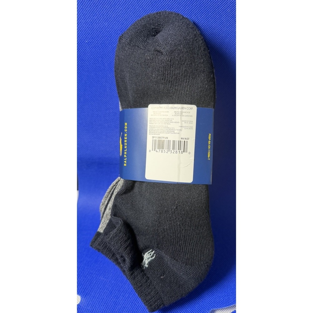 NWT Polo Ralph Lauren Men's Socks Athletic No Show Sneakers Casual 4Pack - Picture 2 of 6
